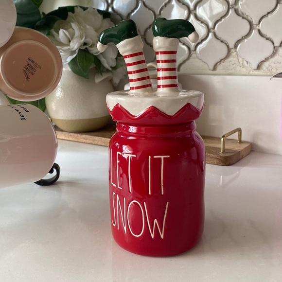 ❤️…Rae Dunn Elf Snow Jar - Picture 1 of 4